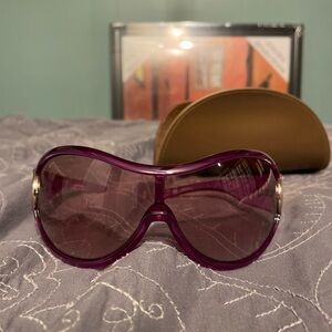 Vintage Gucci Purple Sunglasses flawless no scratches never worn pilot aviator